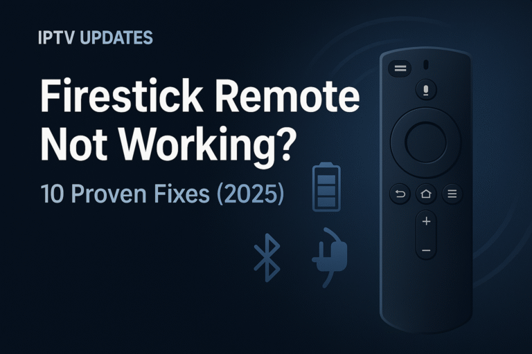 Firestick Remote Not Working?
