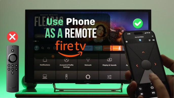 Firestick remote - Fire TV app pairing screen on phone